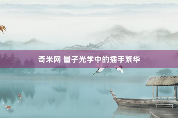 奇米网 量子光学中的插手繁华